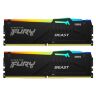Модуль памяти для компьютера DDR5 16GB (2x8GB) 6000 MHz Beast RGB EXPO Kingston Fury (ex.HyperX) (KF560C30BBEAK2-16)