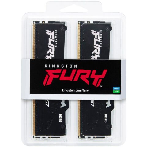 Модуль памяти для компьютера DDR5 16GB (2x8GB) 6000 MHz Beast RGB EXPO Kingston Fury (ex.HyperX) (KF560C30BBEAK2-16) - Нулевой остаток (Feed) - Нулевой остаток (Feed)