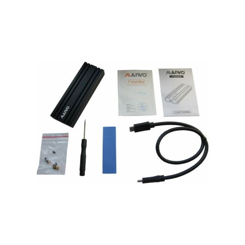 Карман внешний Maiwo M.2 SSD NVMe (PCIe) USB3.1 GEN2 Type-C (K1686P) - Аксессуары к HDD - Аксессуары к HDD