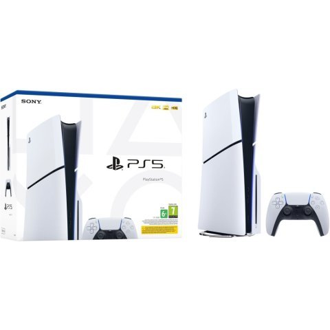 Игровая консоль Sony Playstation 5 Blu-Ray SLIM Edition 1TB (1000040591 / 1000040594) - Игровые приставки  - Игровые приставки