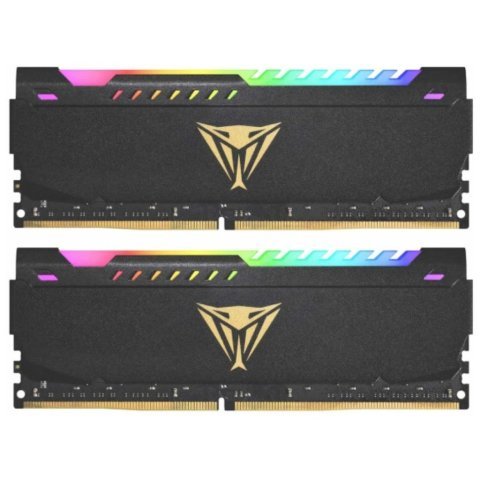 Модуль памяти для компьютера DDR4 32GB (2x16GB) 3600 MHz Viper Steel RGB Patriot (PVSR432G320C8K) - Нулевой остаток (Feed) - Нулевой остаток (Feed)