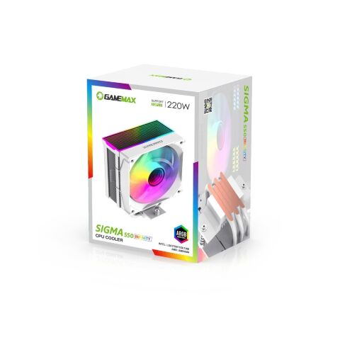Кулер для процессора Gamemax Sigma 550 Infinity WH - Нулевой остаток (Feed)  - Нулевой остаток (Feed) 