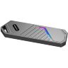 Карман внешний Dynamode M.2 SSD NVMe to USB-C USB 3.2 Gen2 aluminum black (DM-CAD-SSD14-N)