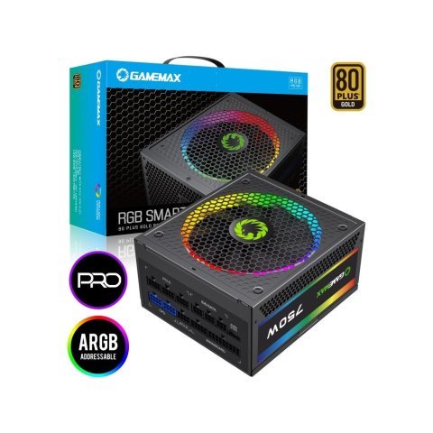Блок питания Gamemax 750W (RGB-750 PRO) - Нулевой остаток (Feed)  - Нулевой остаток (Feed) 