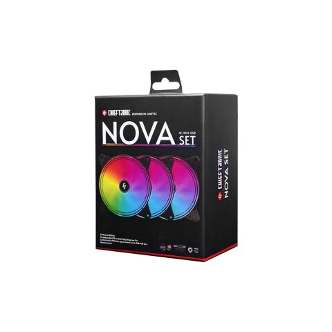 Кулер для корпуса Chieftec Nova (NF-3012-RGB) - Нулевой остаток (Feed)  - Нулевой остаток (Feed) 