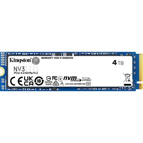 Накопитель SSD M.2 2280 4TB Kingston (SNV3S/4000G) - Нулевой остаток (Feed)  - Нулевой остаток (Feed) 