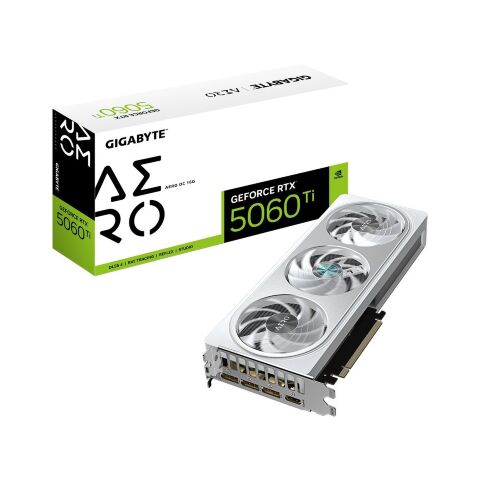 Видеокарта GIGABYTE GeForce RTX5060Ti 16Gb AERO OC (GV-N506TAERO OC-16GD) - Нулевой остаток (Feed)  - Нулевой остаток (Feed) 