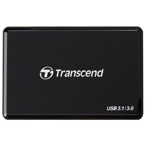 Считыватель флеш-карт Transcend USB 3.1 Gen 1 Type-C SD/microSD/CompactFlash/Memory Stick (TS-RDC8K2) - Кардридеры  - Кардридеры 
