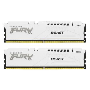 Модуль памяти для компьютера DDR5 32GB (2x16GB) 6000 MHz Beast White EXPO Kingston Fury (ex.HyperX) (KF560C30BWEK2-32)