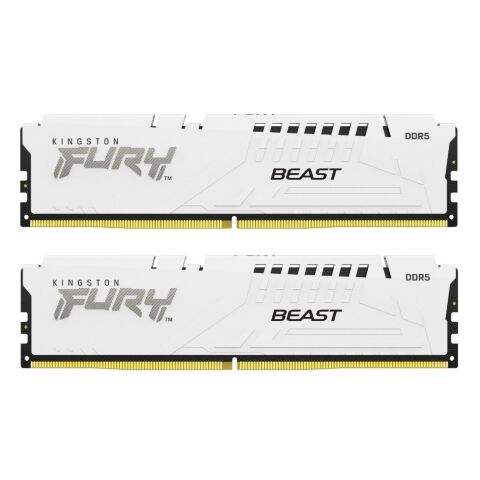 Модуль памяти для компьютера DDR5 32GB (2x16GB) 6000 MHz Beast White EXPO Kingston Fury (ex.HyperX) (KF560C30BWEK2-32) - Нулевой остаток (Feed) - Нулевой остаток (Feed)