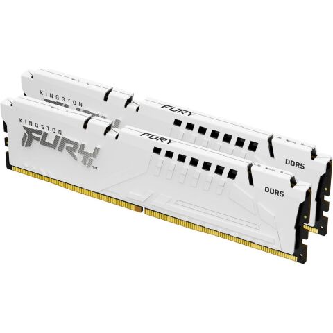 Модуль памяти для компьютера DDR5 32GB (2x16GB) 6000 MHz Beast White EXPO Kingston Fury (ex.HyperX) (KF560C30BWEK2-32) - Нулевой остаток (Feed) - Нулевой остаток (Feed)