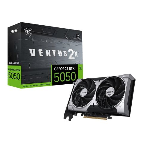 Видеокарта MSI GeForce RTX5050 8Gb VENTUS 2X OC (RTX 5050 8G VENTUS 2X OC) - Нулевой остаток (Feed) - Нулевой остаток (Feed)
