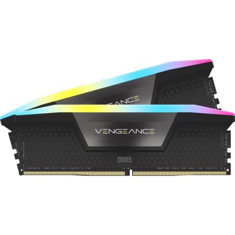 Модуль памяти для компьютера DDR5 96GB (2x48GB) 6400 MHz Vengeance RGB Black Corsair (CMH96GX5M2B6400C32) - Нулевой остаток (Feed)  - Нулевой остаток (Feed) 
