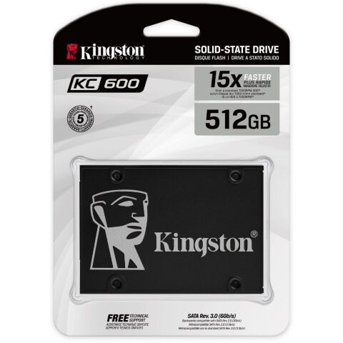 Накопитель SSD 2.5" 512GB Kingston (SKC600/512G) - Нулевой остаток (Feed) - Нулевой остаток (Feed)