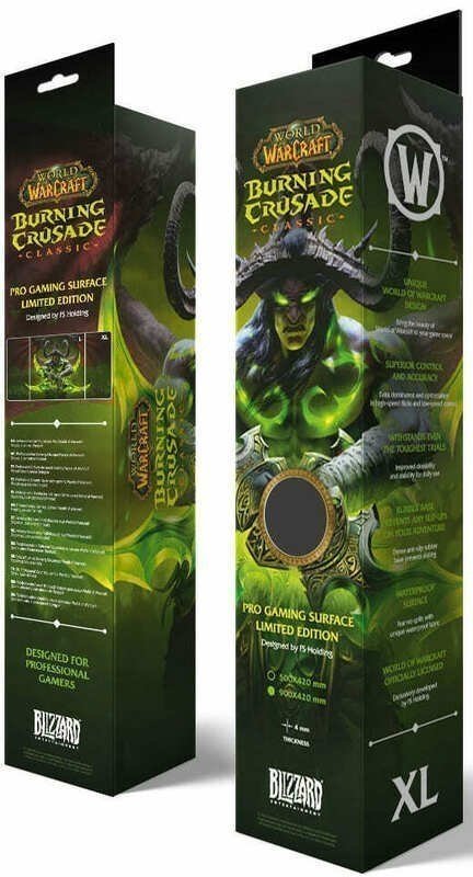 Коврик игровая поверхность Blizzard World Of Warcraft Gaming Desk Mat Burning Crusade  Illidan XL Иллидан (90*42 cm) -   -  