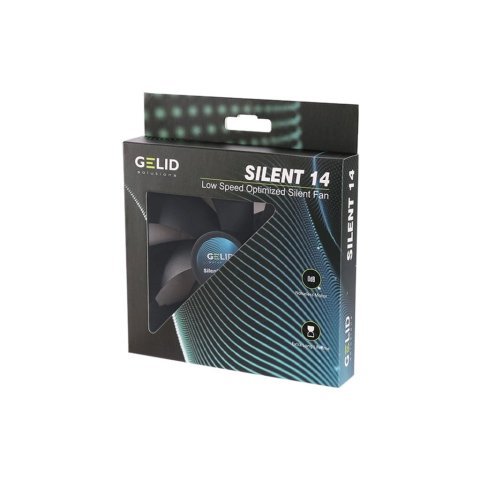 Кулер для корпуса Gelid Solutions Silent 14 Black 140 mm (FN-PX14-11) - Нулевой остаток (Feed) - Нулевой остаток (Feed)