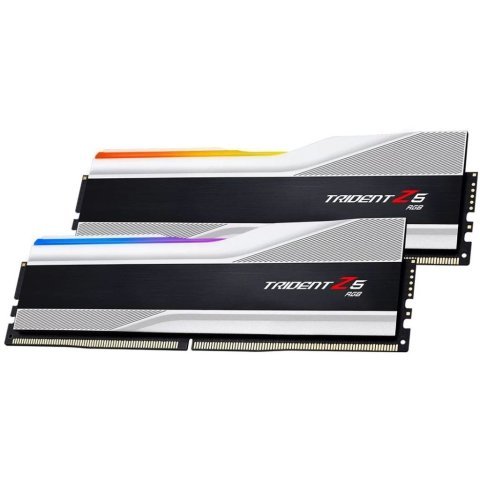 Модуль памяти для компьютера DDR5 32GB (2x16GB) 6800 Trident Z5 RGB Silver G.Skill (F5-6800J3445G16GX2-TZ5RS) - Нулевой остаток (Feed)  - Нулевой остаток (Feed) 