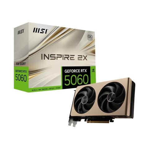 Видеокарта MSI GeForce RTX5060 8Gb INSPIRE 2X OC (RTX 5060 8G INSPIRE 2X OC) - Нулевой остаток (Feed)  - Нулевой остаток (Feed) 