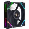 Кулер для корпуса 1stPlayer XF7 Black (XF7-BK-1IN1)