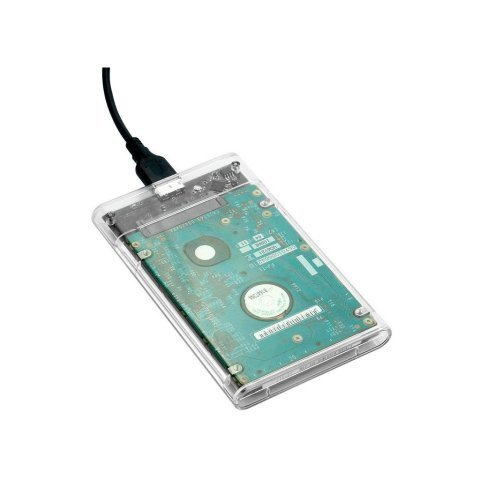 Карман внешний Dynamode 2.5" SATA HDD/SSD USB 3.0 Transparent (DM-CAD-25316) - Нулевой остаток (Feed) - Нулевой остаток (Feed)