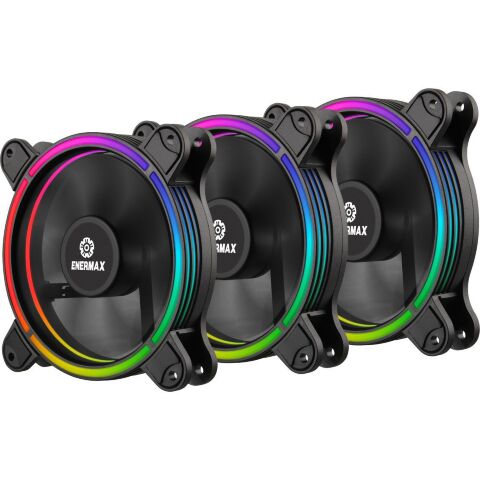 Кулер для корпуса Enermax T.B.RGB A.D.3 PACK (UCTBRGBA12P-BP3) - Вентиляторы к корпусам  - Вентиляторы к корпусам 