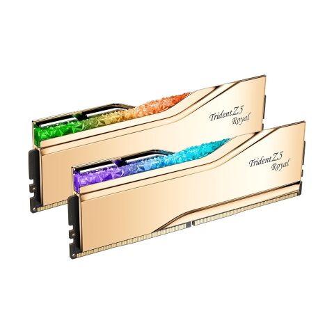 Модуль памяти для компьютера DDR5 64GB (2x32GB) 6000 MHz Trident Z5 Royal Gold G.Skill (F5-6000J2836G32GX2-TR5G) - Нулевой остаток (Feed)  - Нулевой остаток (Feed) 