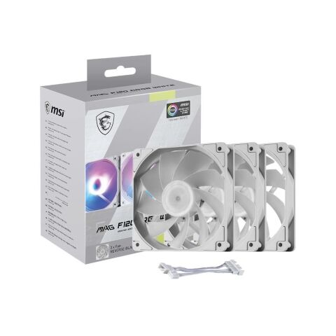 Кулер для корпуса MSI MAG F120 ARGB WHITE-3RW - Вентиляторы к корпусам - Вентиляторы к корпусам