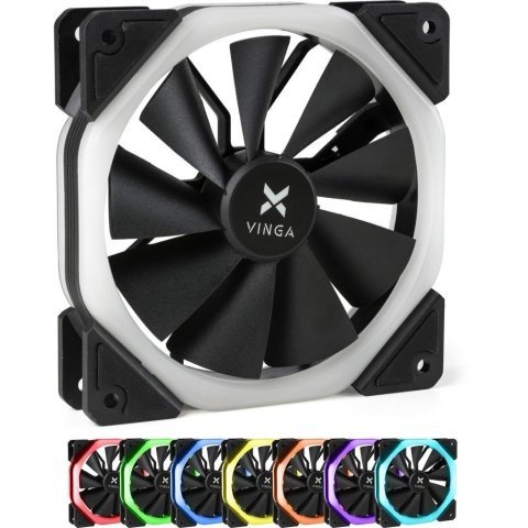 Кулер для корпуса Vinga RGB fan-04 - Нулевой остаток (Feed)  - Нулевой остаток (Feed) 