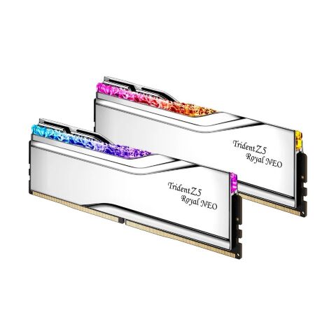 Модуль памяти для компьютера DDR5 64GB (2x32GB) 6000 MHz Trident Z5 Royal Silver G.Skill (F5-6000J2836G32GX2-TR5S) - Модули памяти для компьютера  - Модули памяти для компьютера 