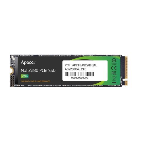 Накопитель SSD M.2 2280 2TB Apacer (AP2TBAS2280Q4L-1) - Внутренние SSD  - Внутренние SSD 