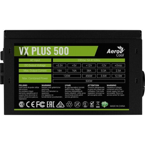 Блок питания AeroCool 500W VX PLUS 500 (4713105962758) - Блоки питания - Блоки питания