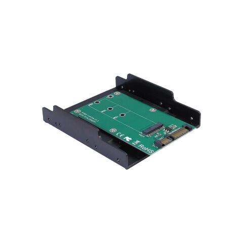 Конвертор Maiwo SATA to M.2 (NGFF) SSD 22*42mm, 22*60mm, 22*80mm, в 3,5" (KT001B) - Нулевой остаток (Feed)  - Нулевой остаток (Feed) 