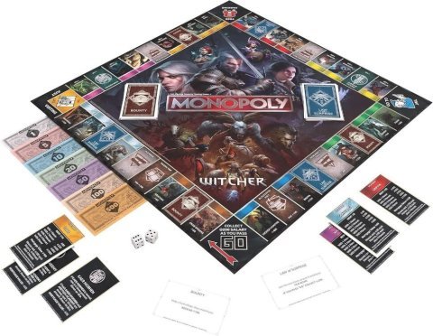 Монополия настольная игра The Witcher Monopoly Ведьмак USA -   -