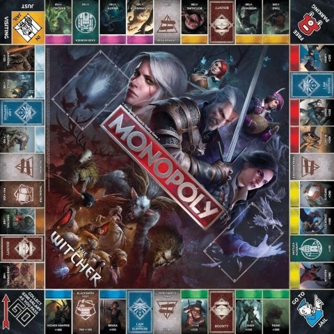 Монополия настольная игра The Witcher Monopoly Ведьмак USA -   -