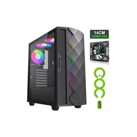 Корпус Gamemax Black Diamond CP - Нулевой остаток (Feed)  - Нулевой остаток (Feed)