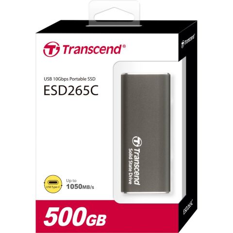 Накопитель SSD USB-C 500GB Transcend (TS500GESD265C) - Нулевой остаток (Feed)  - Нулевой остаток (Feed) 