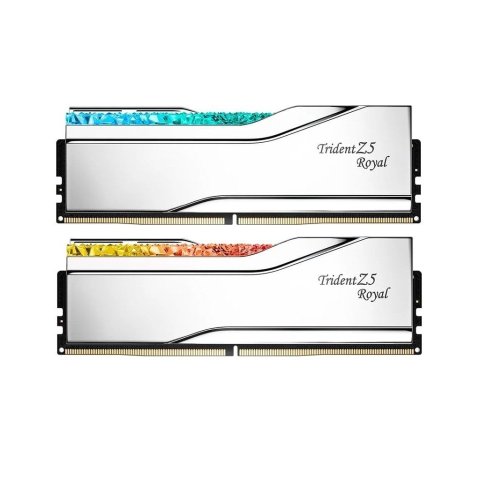 Модуль памяти для компьютера DDR5 64GB (2x32GB) 6400 MHz Trident Z5 Royal Silver G.Skill (F5-6400J3239G32GX2-TR5S) - Модули памяти для компьютера - Модули памяти для компьютера