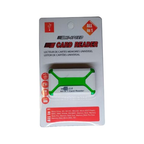 Считыватель флеш-карт Atcom TD2070 USB 2.0 ALL IN 1 - (Memory Stick (MS) , Secure Digit (10770) - Нулевой остаток (Feed)  - Нулевой остаток (Feed) 