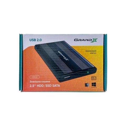 Карман внешний Grand-X HDE21 - Аксессуары к HDD  - Аксессуары к HDD 