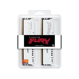 Модуль памяти для компьютера DDR5 32GB (2x16GB) 6000 MHz Beast White Kingston Fury (ex.HyperX) (KF560C36BWE2K2-32)