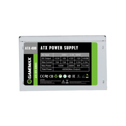 Блок питания Gamemax 400W (ATX-400W SFX) - Блоки питания  - Блоки питания 