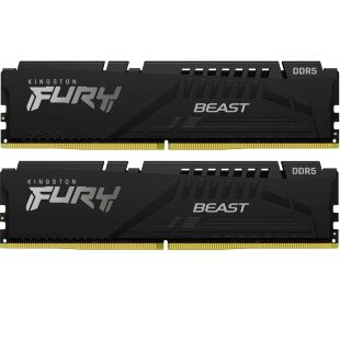 Модуль памяти для компьютера DDR5 64GB (2x32GB) 6400 MHz Beast Black EXPO Kingston Fury (ex.HyperX) (KF564C32BBEK2-64)