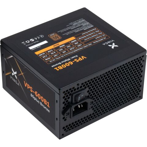 Блок питания Vinga 600W (VPS-600B1) - Нулевой остаток (Feed) - Нулевой остаток (Feed)