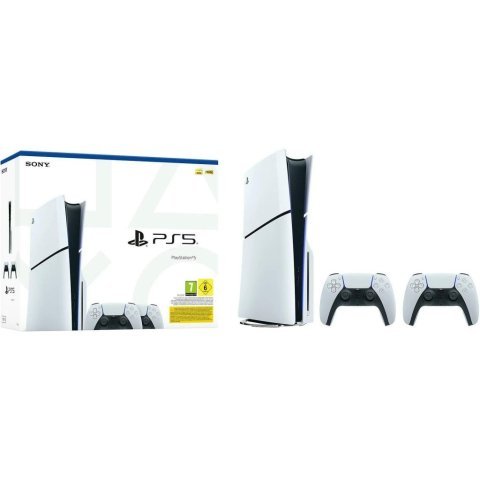 Игровая консоль Sony Playstation 5 Slim (2 геймпада Dualsense) Blu-Ray (1000042053) - Нулевой остаток (Feed)  - Нулевой остаток (Feed)