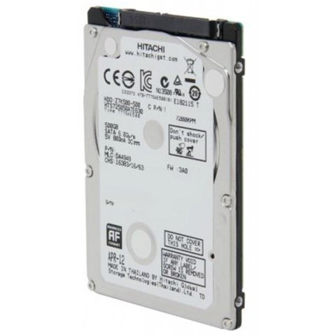 Жесткий диск для ноутбука 2.5" 500GB WDC Hitachi HGST (0J38075 / HTS725050A7E630) - Внутренние HDD  - Внутренние HDD
