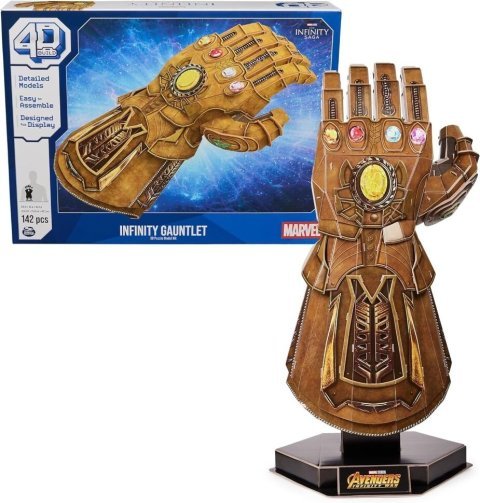 Пазл 4D Build Marvel Infinity Gauntlet puzzle 3D картон Рукавичка нескінченності 142 шт. -   -  