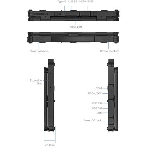 Ноутбук Vinga Scout X14A (X14A-123516512BWP) - Ноутбуки - Ноутбуки