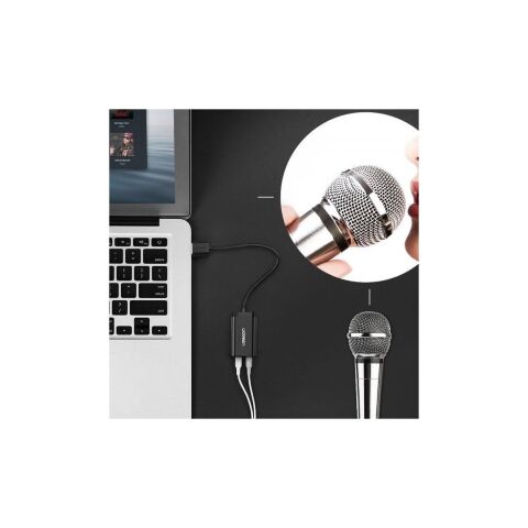 Звуковая плата Ugreen US205 black (30724) - Нулевой остаток (Feed) - Нулевой остаток (Feed)