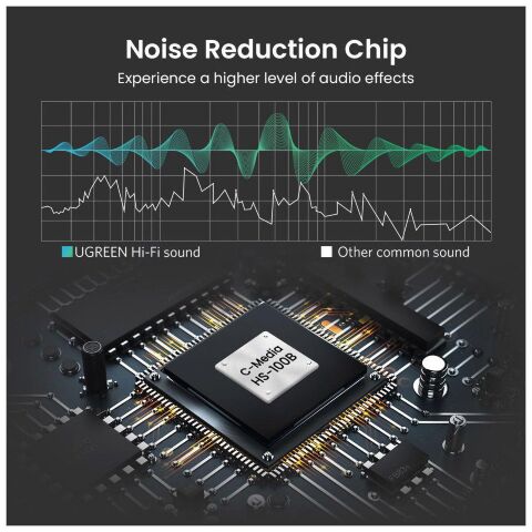 Звуковая плата Ugreen US205 black (30724) - Нулевой остаток (Feed) - Нулевой остаток (Feed)