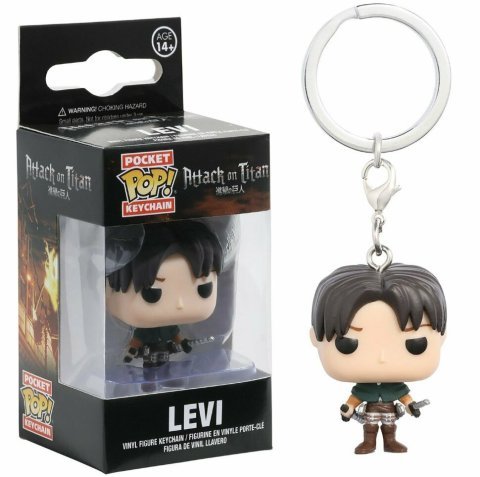 Брелок Funko Attack on Titan Levi Атака Титанов фанко Леви 4 см -   -  